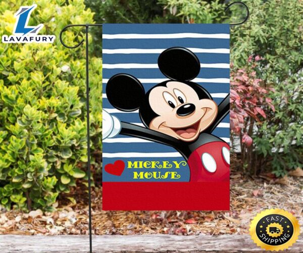 Disney Mickey Blue2 Double Sided Printing Garden Flag