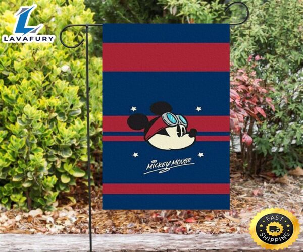 Disney Mickey Blue4 Double Sided Printing Garden Flag