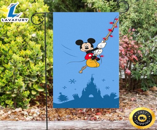 Disney Mickey Blue7 Double Sided Printing Garden Flag