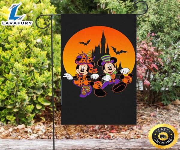 Disney Mickey Minnie Halloween 1 Double Sided Printing Garden Flag