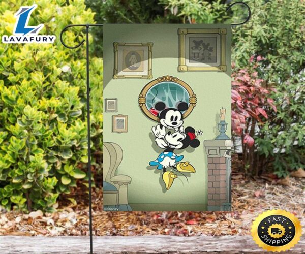 Disney Mickey Minnie Mirrow1 Double Sided Printing Garden Flag