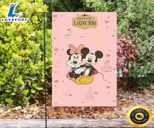 Disney Mickey Minnie Pink2 Double Sided Printing Garden Flag