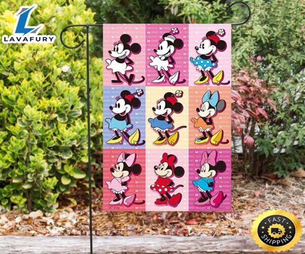 Disney Mickey Minnie Pink4 Double Sided Printing Garden Flag