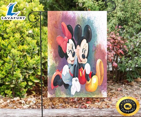 Disney Mickey Minnie2 Double Sided Printing Garden Flag
