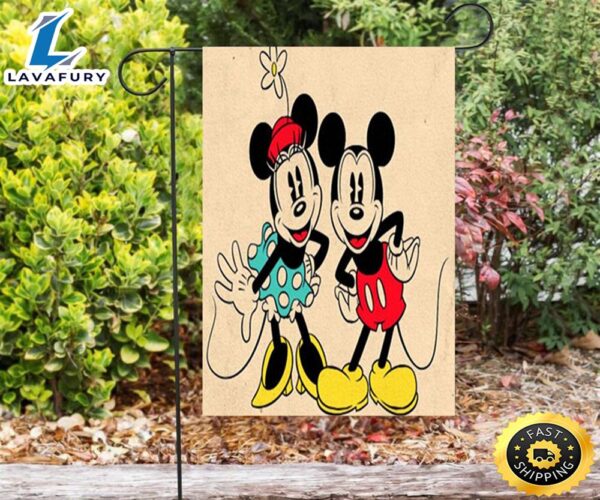 Disney Mickey Minnie3 Double Sided Printing Garden Flag
