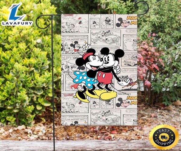 Disney Mickey Minnie6 Double Sided Printing Garden Flag