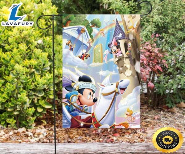 Disney Mickey Minnie7 Double Sided Printing Garden Flag