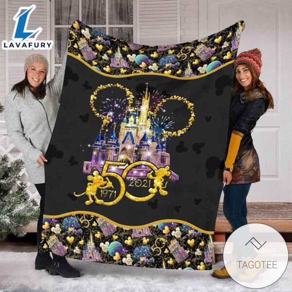 Disney Mickey Mouse 50 Years Of Magic Blanket