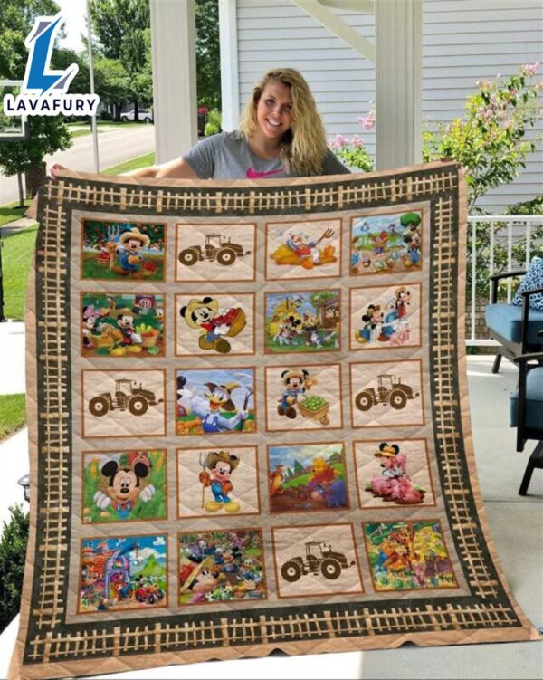 Disney Mickey Mouse And Friends Farmer 1k43 Gift Lover Blanket