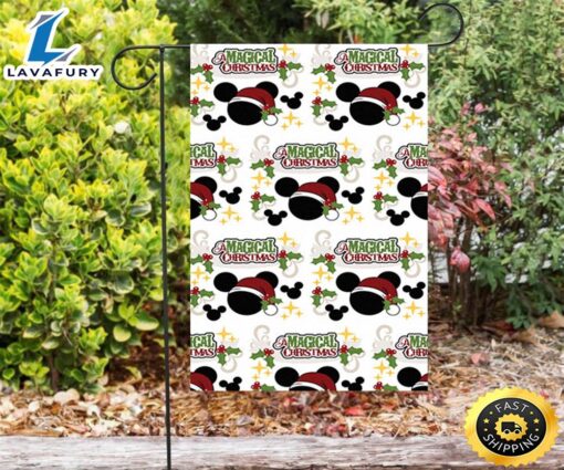 Disney Mickey Mouse Christmas Magical Christmas Double Sided Printing Garden Flag