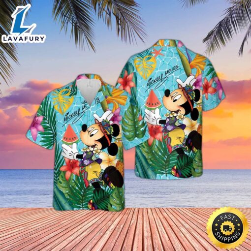 Disney Mickey Mouse Hawaiian Vacation Shirt