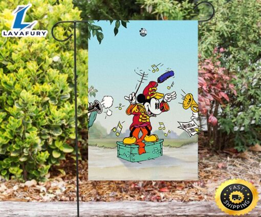 Disney Mickey Music1 Double Sided Printing Garden Flag