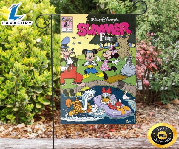 Disney Mickey Poster6 Double Sided Printing Garden Flag