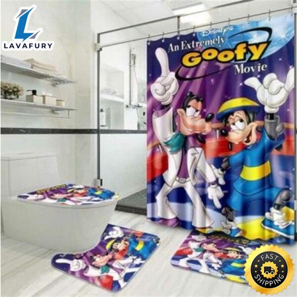 Disney Movies An Extremely Goofy Movie (2000) Shower Curtain Sets, Bathroom Sets