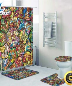 Disney Stained Glass Print Shower…