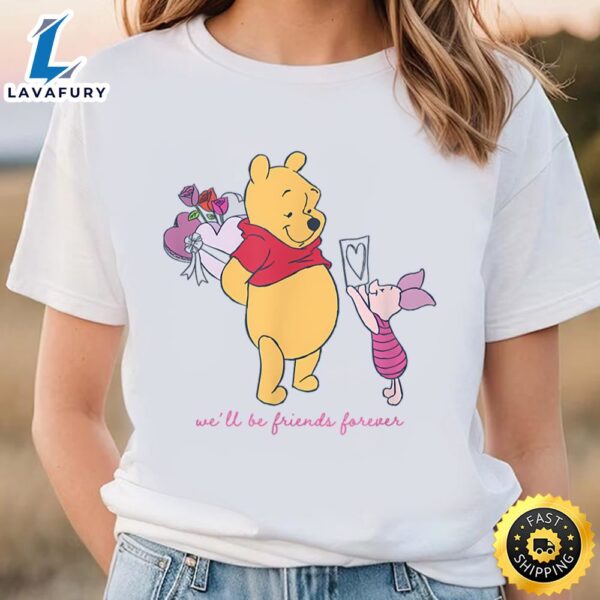 Disney Winnie The Pooh Valentine’s Day Friends Forever T-Shirt