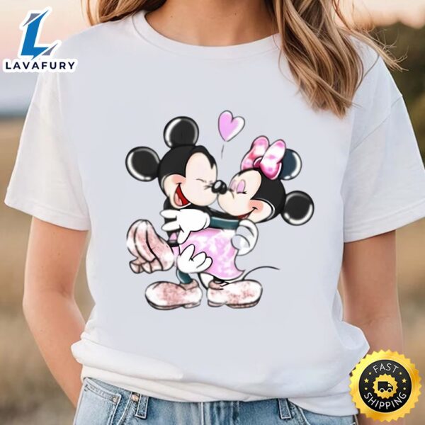 Disneyland Mickey And Minnie Gift For Valentine Day Shirt