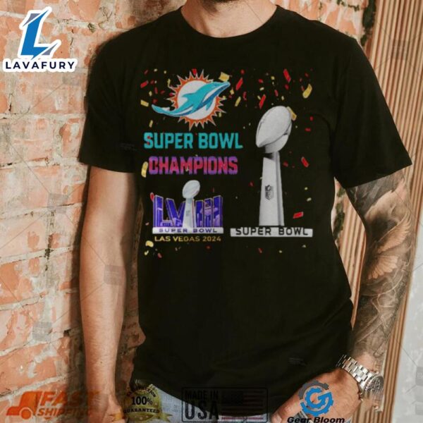 Dolphins Super Bowl Champions Lviii Las Vegas 2024 Shirt