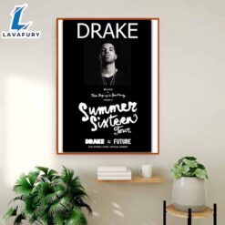 Drake 2023-2024 It’s All A Blur Tour Dates Poster Canvas