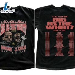 Drake J Cole Big As The What Tour 2024 Shirt, Drake J Cole It’s All Blur Tour T-shirt