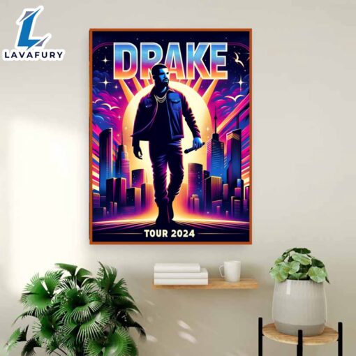 Drake White 2024 The Bridge Tour Poster Canvas