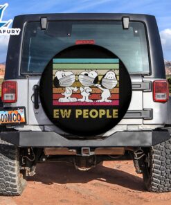 Ew People Snoopy Camping Car Spare Tire Covers Gift For Campers 2 1