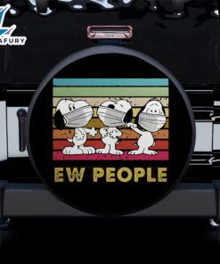 Ew People Snoopy Camping Car Spare Tire Covers Gift For Campers 4 1