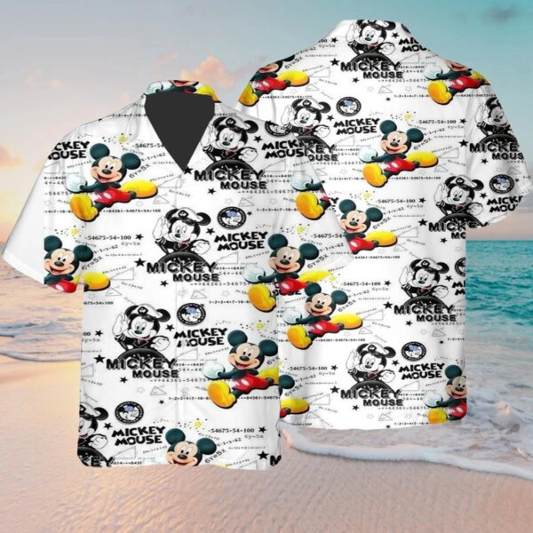 Floral Summer Disney Mickey Hawaiian Shirt