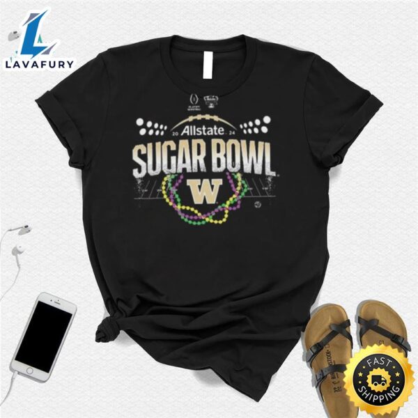 Football Playoff Semifinals Allstate Sugar Bowl 2024 Washington Huskies Champions Logo T Shirt