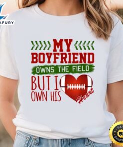 Football Girlfriend Valentine’s Day T-Shirt