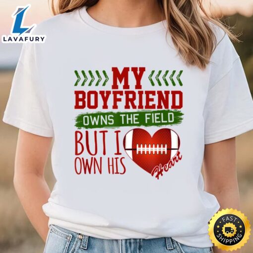 Football Girlfriend Valentine’s Day T-Shirt