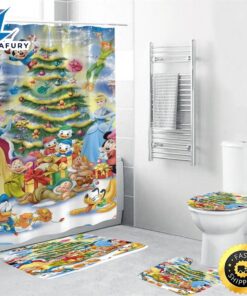 Funny Cartoon Christmas Shower Curtain…