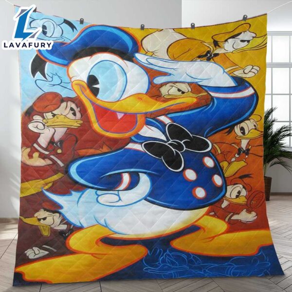 Funny Face Donald Duck Mickey Mouse Walt Disney Cartoon Gifts Lover Blanket