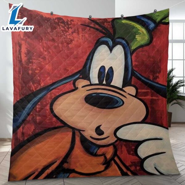 Funny Face Goofy Mickey Mouse Disney Character Gifts Lover Blanket