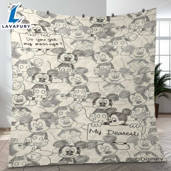 Funny Mickey Mouse Cartoon Disney Ver5 Gift Lover Blanket