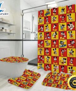 Funny Mickey Shower Curtain Sets,…