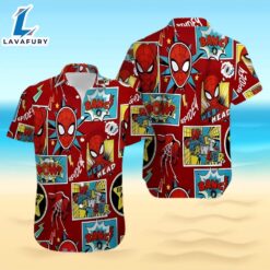 Funny Spiderman Comic Hawaiian Shirt…