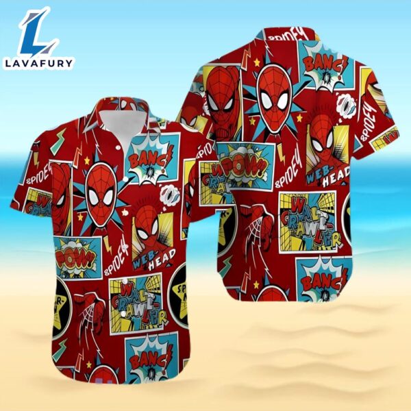 Funny Spiderman Comic Hawaiian Shirt For Men And Women