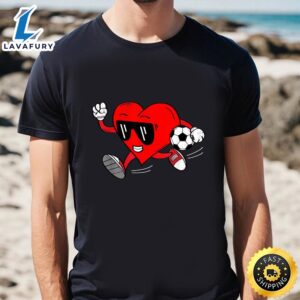 Funny Heart Soccer Football Valentine’s…