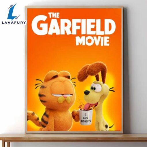 Garfield The Movie 2024 First Look New Poster Home Decor Canvas