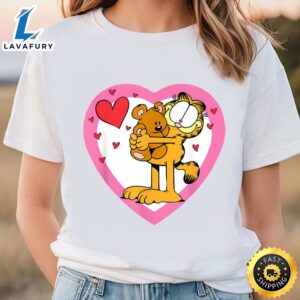 Garfield Hugging Pooky Valentines T-Shirt