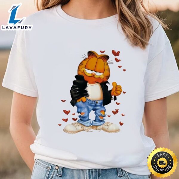 Garfield Valentine T-shirt Cute Gift For Lover