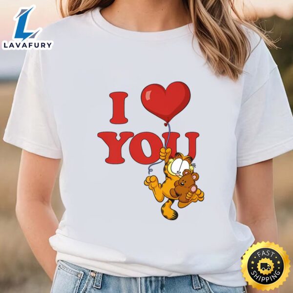 Garfield Valentine’s Day Garfield I Love You T-Shirt