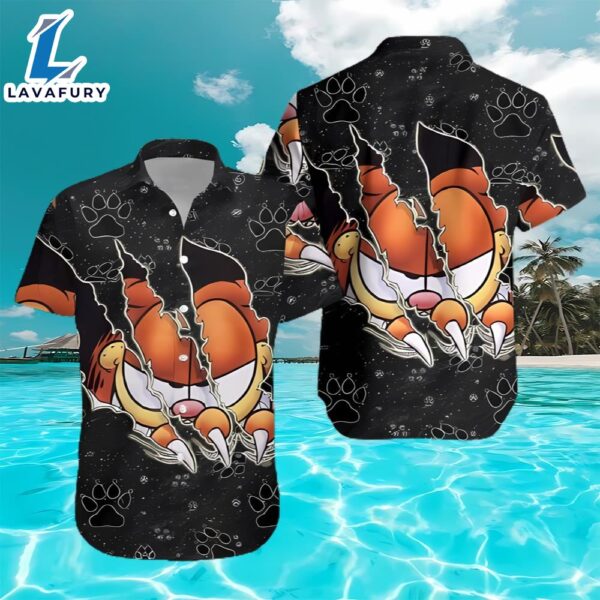 Gay Garfield Aloha 3D Print Hawaiian Shirt