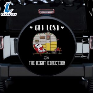 Get Lost Snoopy Jeep Car Spare Tire Covers Gift For Campers