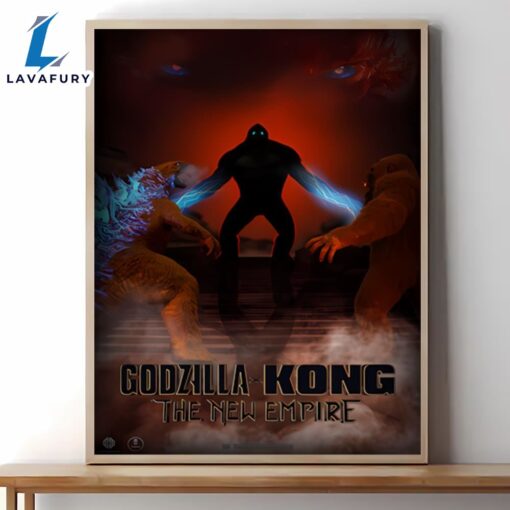 Godzilla X Kong The New Empire 2024 Movie Poster Art Print Wall