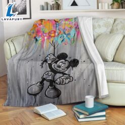 Graphic Mickey Disney Fleece Blanket…