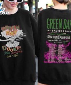 Green Day 30th annivesary Green Day, The Saviors 2024 Tour T-Shirt