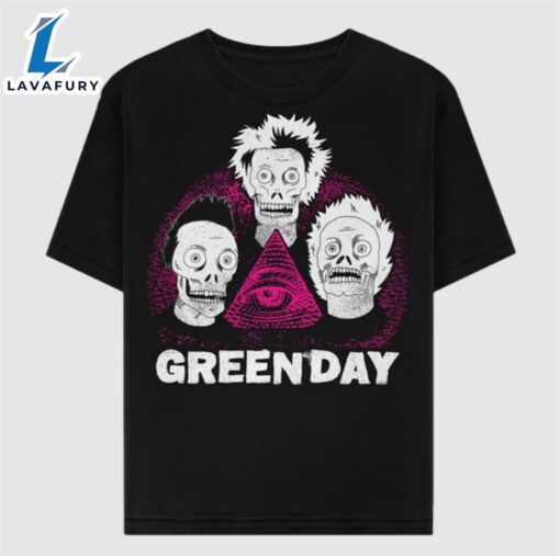 Green Day Band Tour 2024 Zombie Pyramid New TEE Unisex Black T-shirt