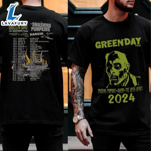 Green Day Band  World Music Tour 2023 2024 The Saviors Tour shirt